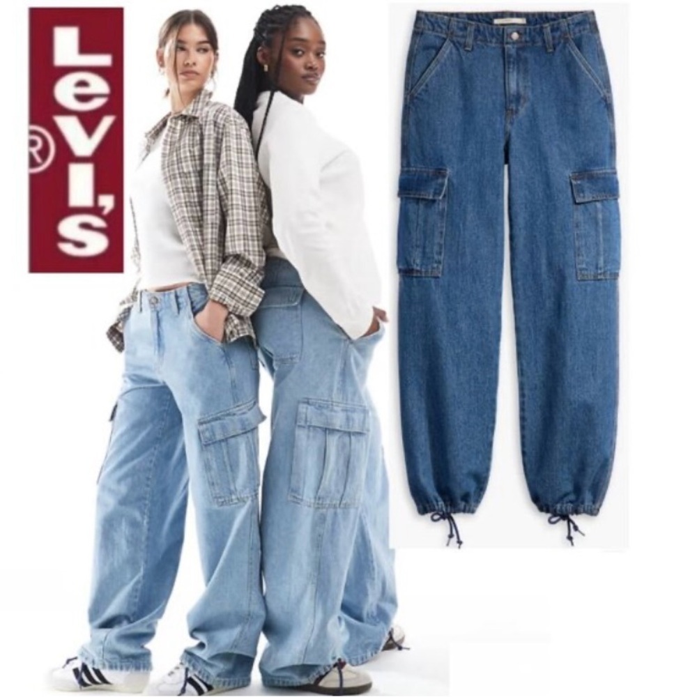 Levi’s 94’ Baggy Cargo Cotton Jeans Size 24